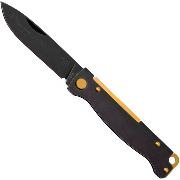 Ніж Boker Plus Atlas Black Stonewash Brass 01BO859 - зображення 1