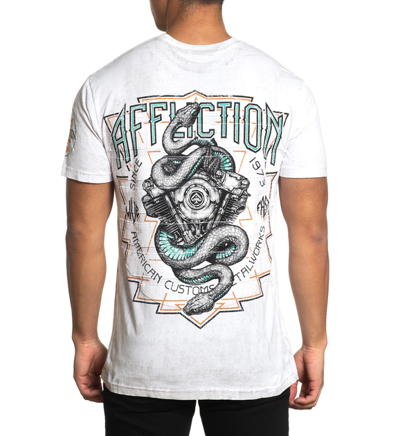Футболка Affliction AC Ironsmith Tee White (A25121-S) - изображение 2