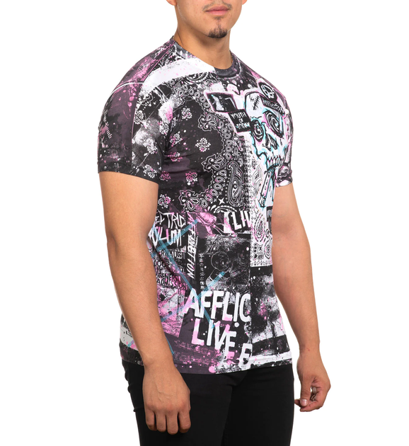 Футболка Affliction Gutterpop A25826 White Multi (A25826-WTMU-M) - Фото 3 Футболка Affliction Gutterpop A25826 White Multi (A25826-WTMU-M) - изображение 3