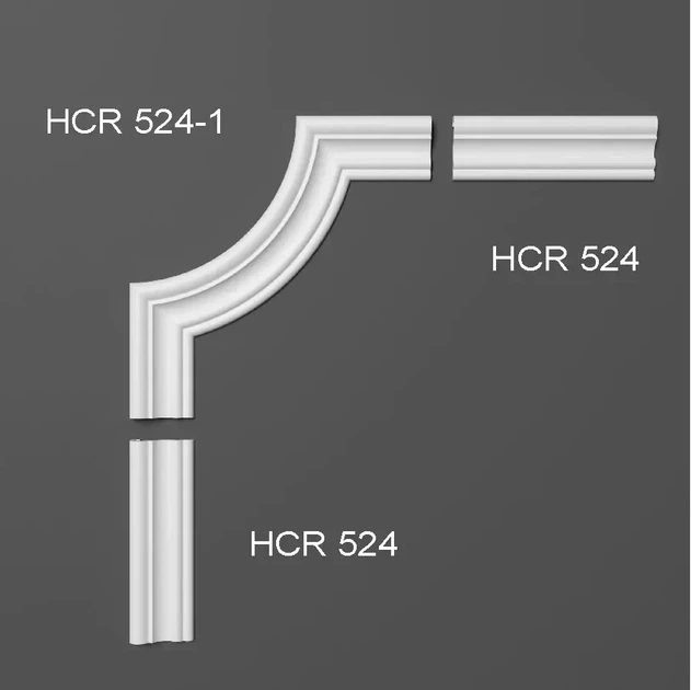 Угловой элемент полимерный Grand decor HCR 524-1 225*225 мм - изображение 3