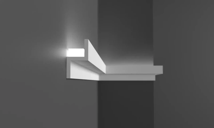 Молдинг полимерный для LED-освещения Grand decor KH 902 22*40*2000 мм - изображение 6