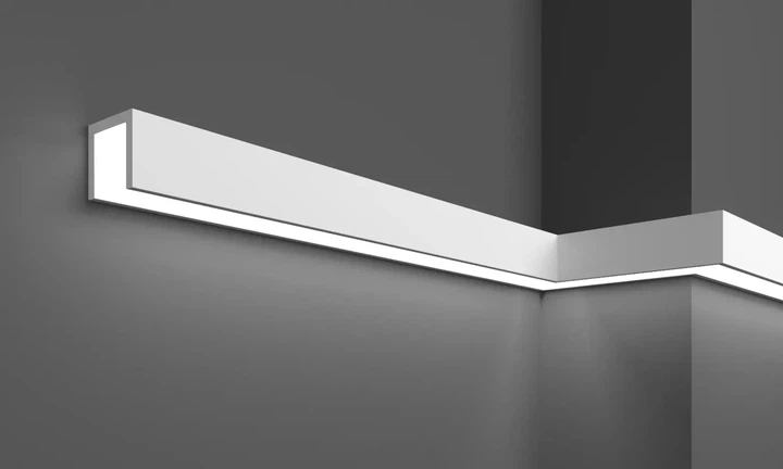 Молдинг полимерный для LED-освещения Grand decor KH 901 28*27*2000 мм - изображение 7