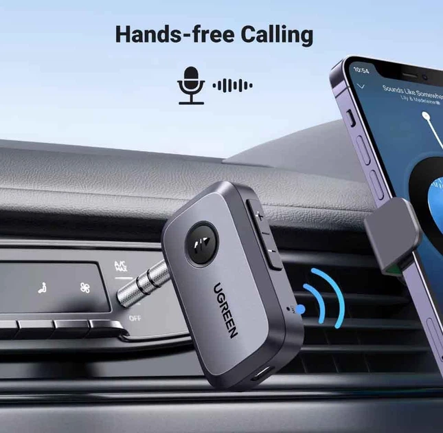 Bluetooth-адаптер Ugreen Bluetooth 5.3 приймач адаптер 3.5мм Black - изображение 4