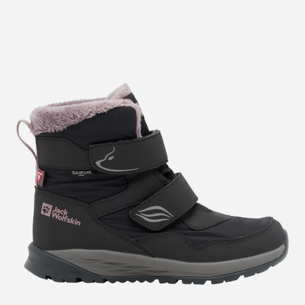 Акція на Дитячі зимові черевики для дівчинки Jack Wolfskin Polar Bear-G Texapore Mid Vc K A62146_6350 26 Темно-сірі від Rozetka