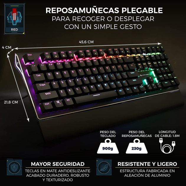 Игровая проводная клавиатура Newskill Serike с подсветкой Factory Recertified g1 - изображение 3