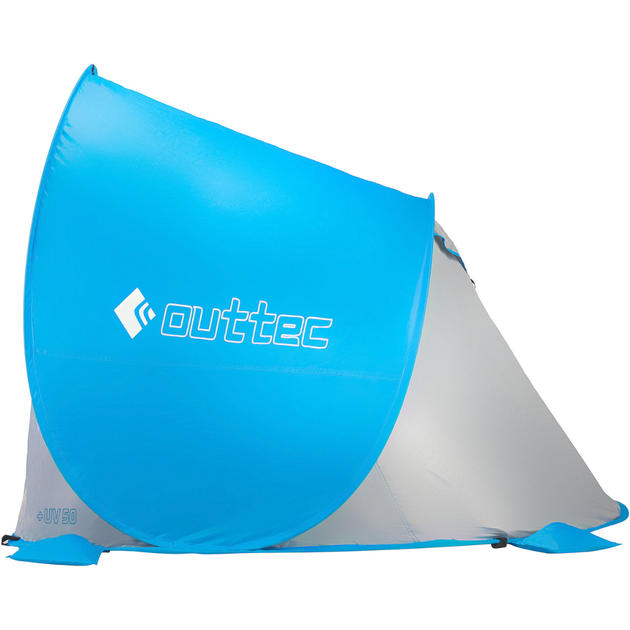 Саморозкладний намет-тент Outtec з блискавкою голубий - зображення 8