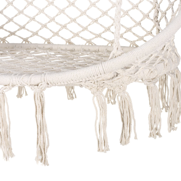 Садовые качели Outtec Boho бежевые подвесные для релакса для сада - изображение 9