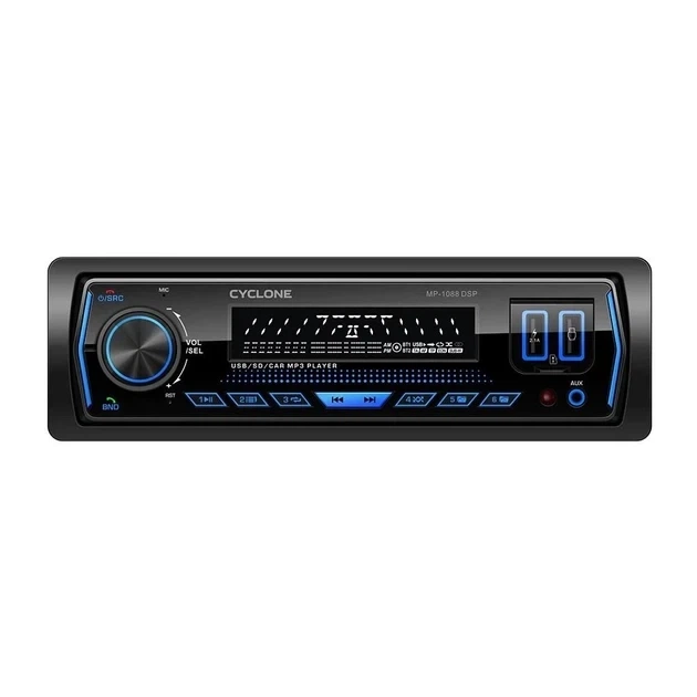 Автомобильная магнитола 1DIN мультимедийный центр Cyclone MP-1088 DSP - Фото 1 Автомобильная магнитола 1DIN мультимедийный центр Cyclone MP-1088 DSP - изображение 1