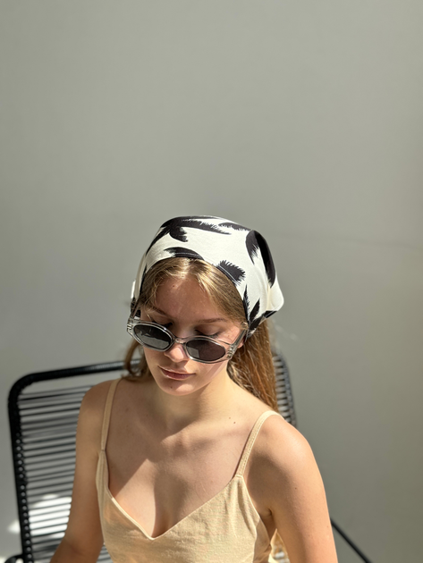 Жіноча літня косинка Пальма D.Hats біла - Фото 5 Жіноча літня косинка Пальма D.Hats біла - зображення 5