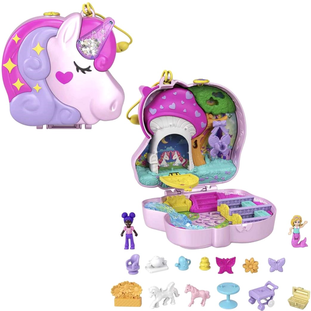 Zestaw Polly Pocket kompaktowy Las Jednorożców (0194735009343) - obraz 1