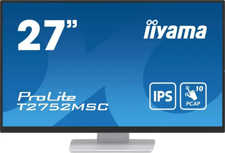 Монітор 68.6cm/27" Iiyama ProLite T2752MSC-W1 16:9 White (T2752MSC-W1) - зображення 1