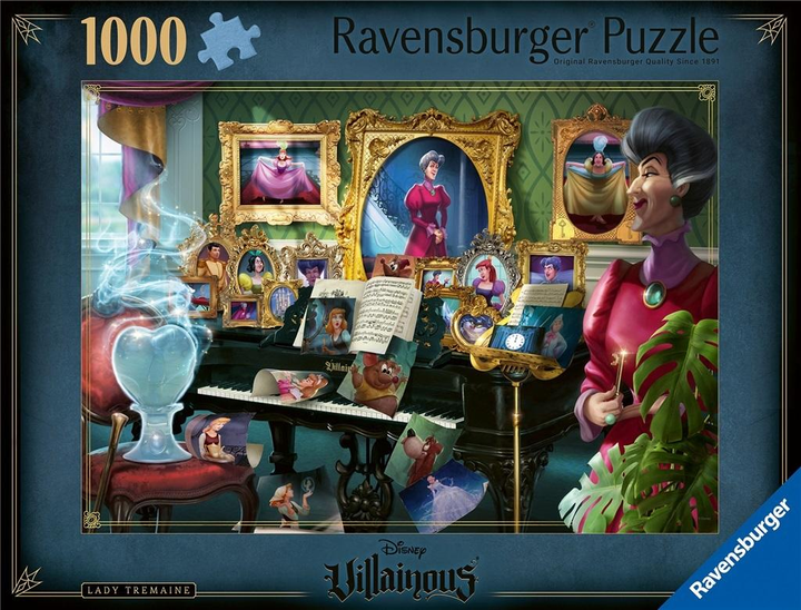 Puzzle Ravensburger Villainous Lady Tremaine 70 x 50 cm 1000 elementów (4005555003984) - obraz 1