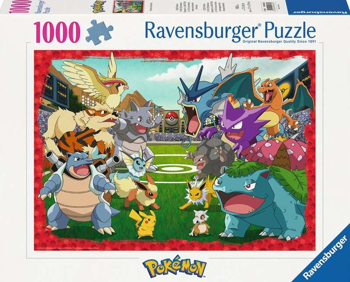 Пазл Ravensburger Покемон Фінальний поєдинок 70 x 50 см 1000 деталей (4005555006282) - зображення 1