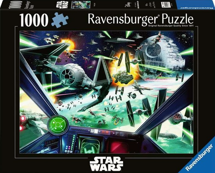 Пазл Ravensburger Star Wars X-Wing Cockpit 70 x 50 см 1000 деталей (4005555004035) - зображення 1