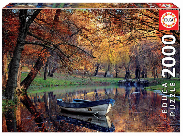 Puzzle Educa Łódka na jeziorze 96 x 68 cm 2000 elementów (8412668192751) - obraz 1