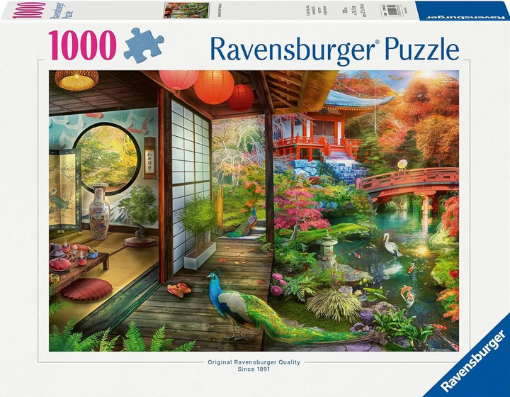 Puzzle Ravensburger Japońska herbaciarnia 70 x 50 cm 1000 elementów (4005555006350) - obraz 1