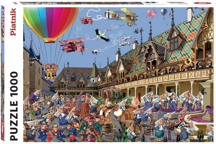 Puzzle Piatnik François Ruyer Degustacja win 67.5 x 44.1 cm 1000 elementów (9001890551246) - obraz 1