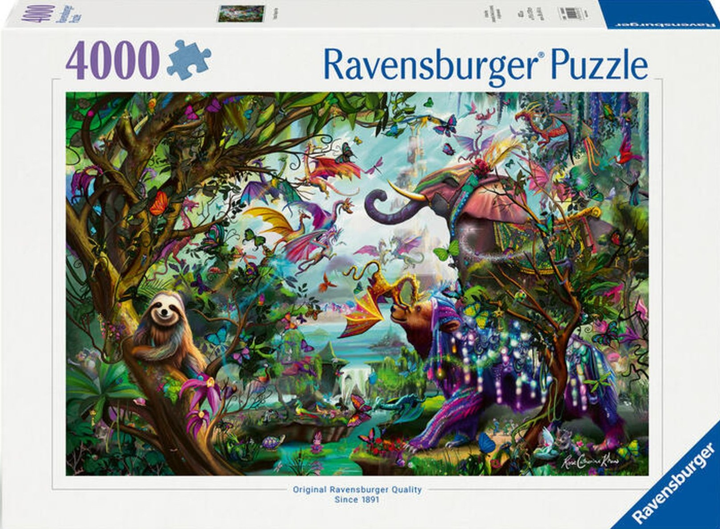 Puzzle Ravensburger Fantastyczna kraina 43 x 30 cm 4000 elementów (4005555008125) - obraz 1