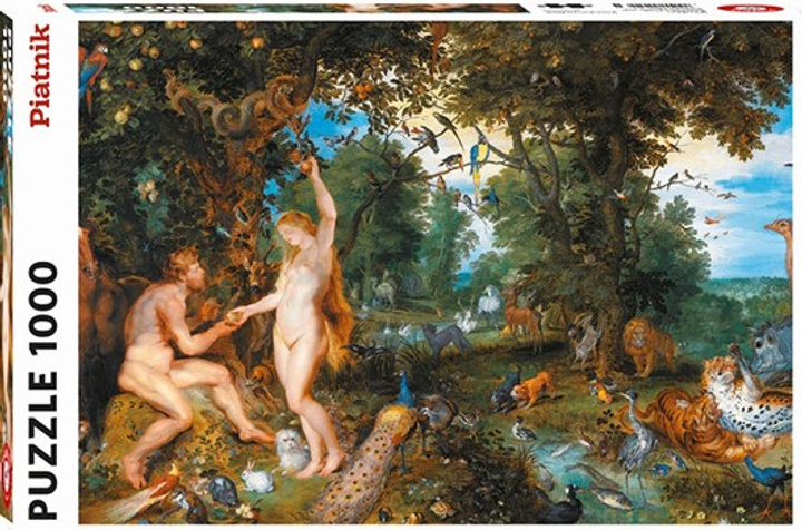 Puzzle Piatnik Brueghel i Rubens Raj i grzech 67.5 x 44.1 cm 1000 elementów (9001890554544) - obraz 1