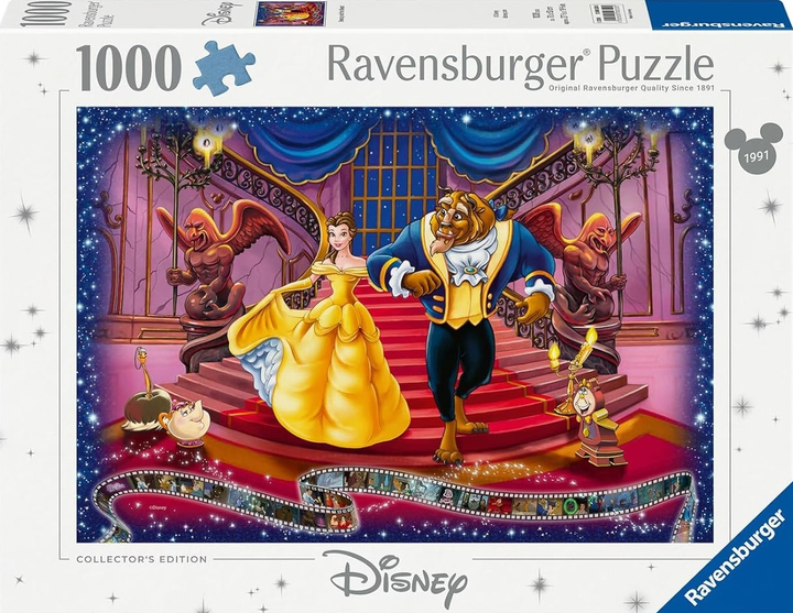 Puzzle Ravensburger Classic Disney Piękna i Bestia 70 x 50 cm 1000 elementów (4005555003205) - obraz 1