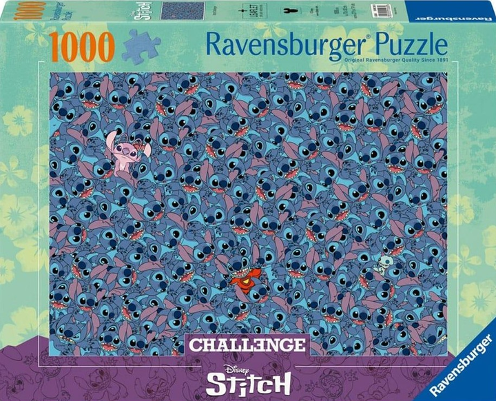 Пазл Ravensburger Challenge Stitch 70 x 50 см 1000 деталей (4005555012658) - зображення 1