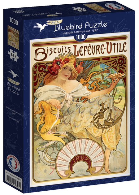 Puzzle Bluebird Art Biscuits Lefevre-Utile 1897 r. 68 x 48 cm 1000 elementów (3663384603471) - obraz 1