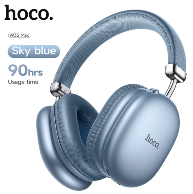 Навушники Bluetooth гарнітура Hoco W35 Max бездротові повнорозмірні Блакитний - зображення 4