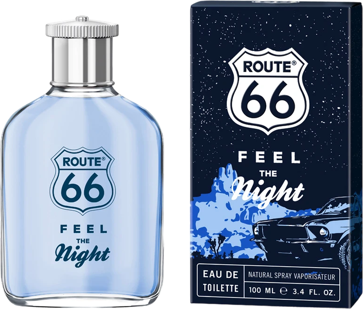 Туалетна вода для чоловіків Route 66 Feel The Night 100 мл (4011700932122) - зображення 2