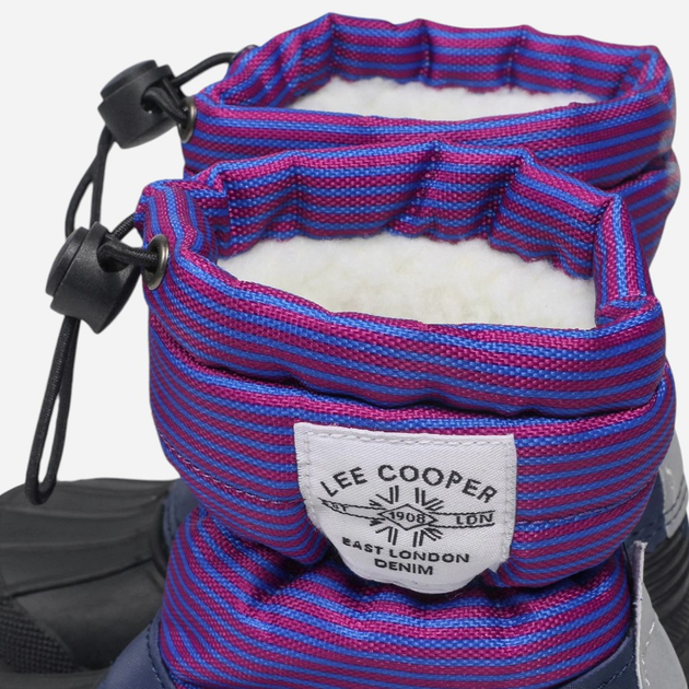 Дитячі зимові чоботи-дутики для дівчинки Lee Cooper LCJ-21-44-0526K 21-22 Фіолетові (5907483409281) - зображення 6