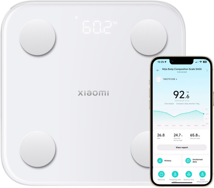 Весы Mijia Body Composition Scale S400 (BHR7793GL MJTZC01YM) - изображение 3