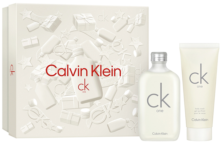 Подарунковий набір унісекс Calvin Klein CK One Туалетна вода 100 мл + Гель для душу 100 мл (3616303454944) - зображення 1