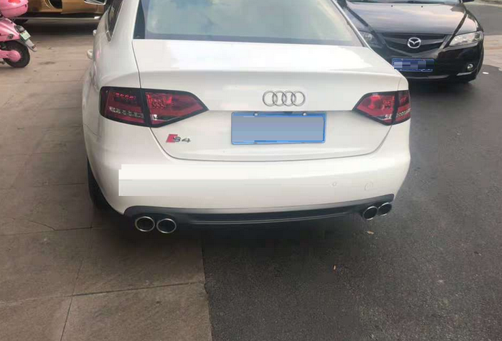 Накладка заднього стандартного бампера Audi A4 B8 стиль S4 (08-11 р.в.) - Фото 4 Накладка заднього стандартного бампера Audi A4 B8 стиль S4 (08-11 р.в.) - зображення 4