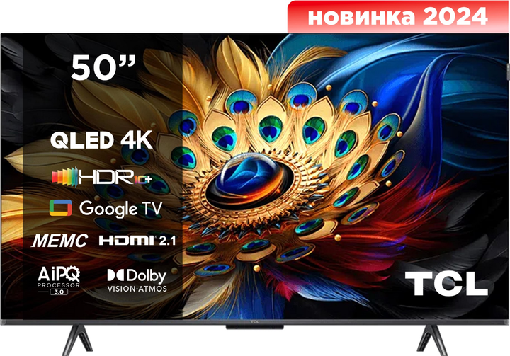 Телевізор TCL QLED 50C655 - зображення 1