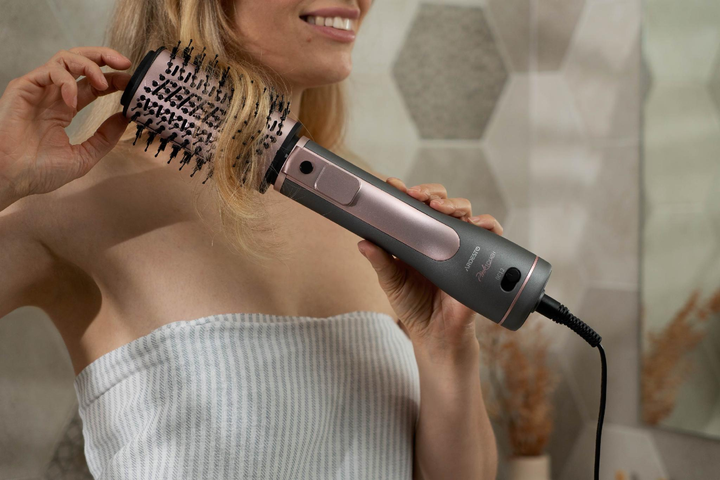 Стайлер 5в1 ARDESTO Brush Pink Touch HD-CR300 завивка, сушка и придание объема, щипцы-гофре и концентратор - изображение 3