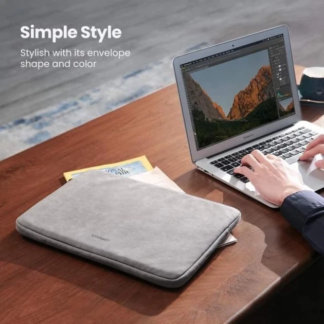 Чехол папка для ноутбука 13,9" Ugreen для MacBook Air / Pro Cherry Pink (LP187) - изображение 3
