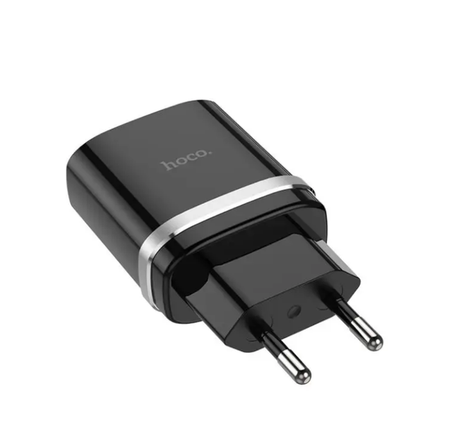 Сетевое зарядное устройство Hoco Smart QC3.0 charger + кабель Micro USB 1м Black (C12Q) - Фото 2 Сетевое зарядное устройство Hoco Smart QC3.0 charger + кабель Micro USB 1м Black (C12Q) - изображение 2
