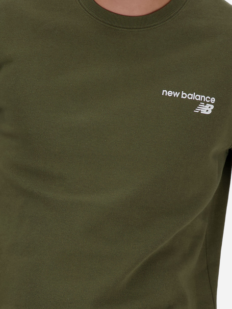 Світшот чоловічий New Balance NBMT03911DMO L Оливковий (197375441771) - зображення 4