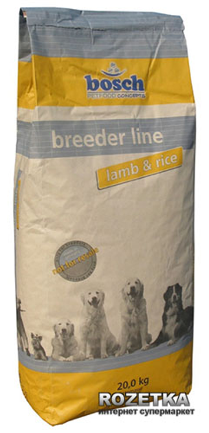 Сухий корм для дорослих собак Bosch Breeder Line Lamb&Rice зі смаком ...