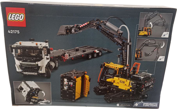 Zestaw klocków Lego Technic Ciężarówka Volvo FMX i koparka EC230 Electric 2274 elementy (42175) (955555906393838) - Outlet - obraz 2