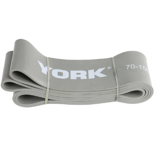 Резинка для фітнесу York 35-75кг - 2080x85x4,5 мм, сірий - зображення 3