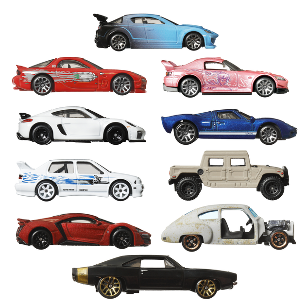 Набір Hot Wheels Швидкі та люті 10 автомобілів (194735209132) - зображення 4