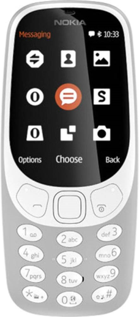 Telefon komórkowy Nokia 3310 DualSim Grey (A00028116) - obraz 1