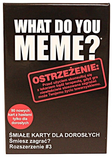 Gra planszowa Epee What Do You Meme? Extra paka № 3: śmiałe karty dla dorosłych (5905896600752) - obraz 1