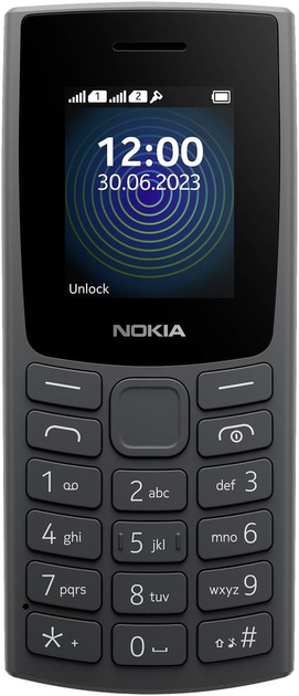 Telefon komórkowy Nokia 110 TA-1567 (2023) DualSim 2G Charcoal - obraz 2