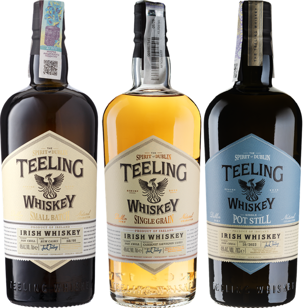 Набір віскі Teeling Small Batch 0.7 л 46% + Teeling Single Grain 0.7 л 46% + Teeling Single Pot Still 0.7 л 46% (2021000246302) - зображення 2