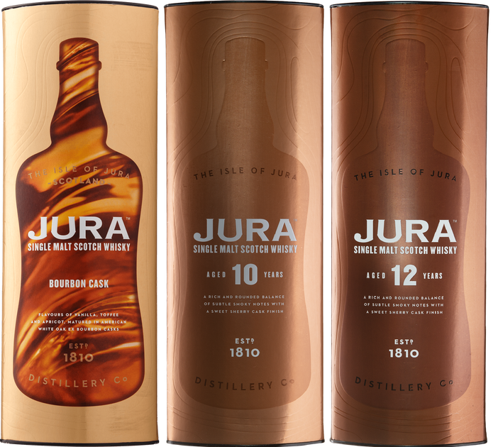 Набор виски Jura Bourbon Cask 0.7 л 40% + Jura 10yo 0.7 л 40% + Jura ...