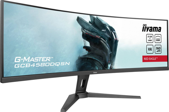 Монітор 45" Iiyama G-MASTER GCB4580DQSN-B1 32:9 Black (GCB4580DQSN-B1) - зображення 3