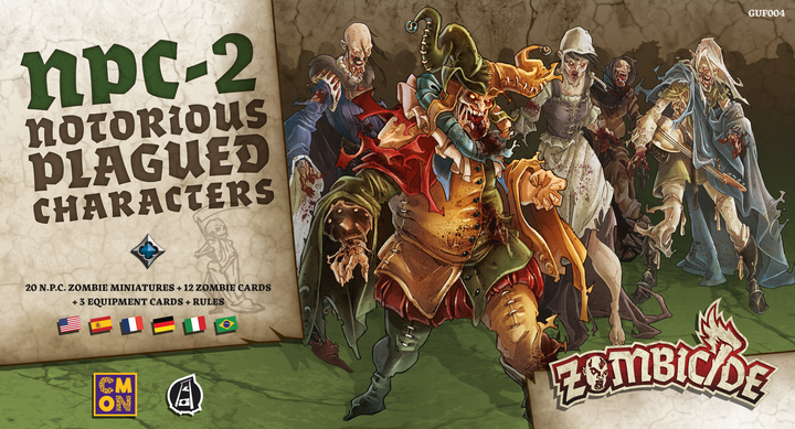 Gra planszowa Rebel Zombicide: NPC-2 - Notorious Plagued Characters - Dodatek (889696001832) - obraz 2