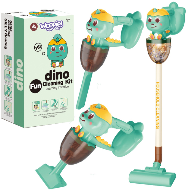 Odkurzacz Woopie Dino 3 in 1 ze światłem i dźwiękiem (5904326945340) - obraz 2