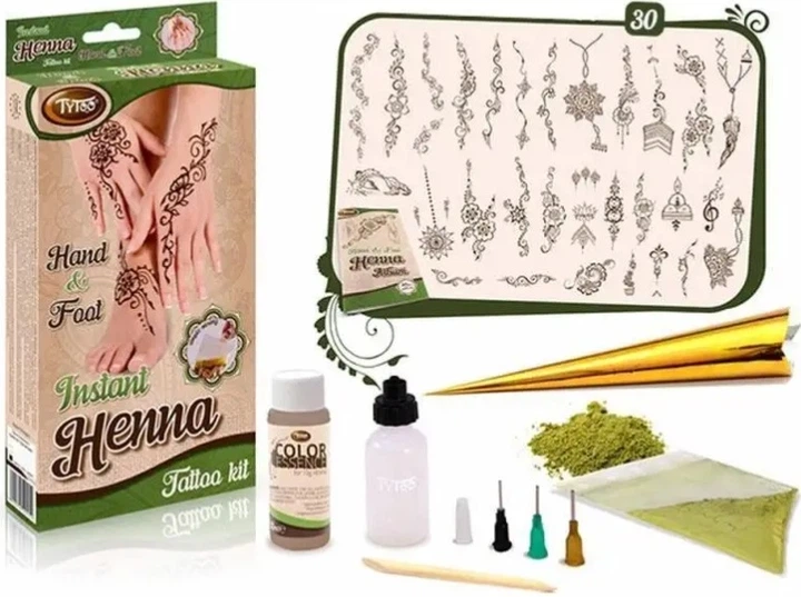 Zestaw zabawek Dante Tytoo 0202 Henna tatuaż dłonie i stopy (5999094502024) - obraz 3